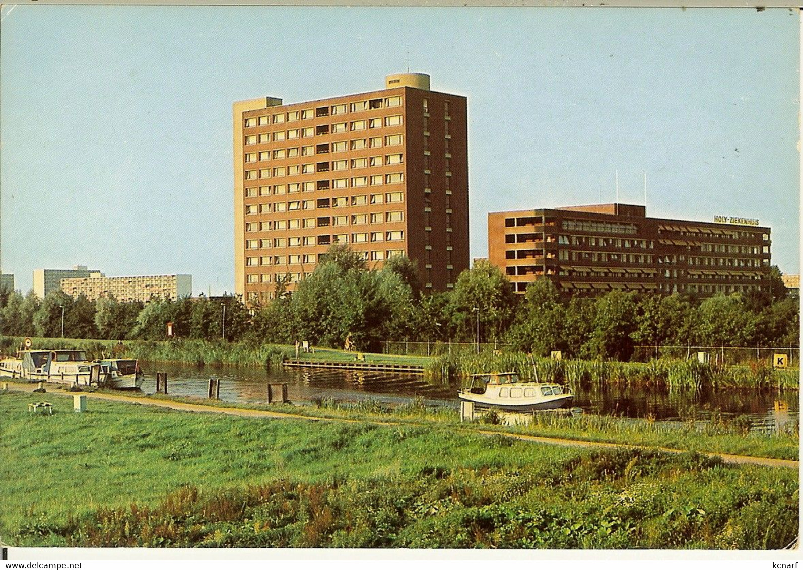 CP De VLAARDINGEN " Gezicht Op De Vlaardingen Vaart Met Op De Achtergrond Het Holy-ziekenhuis " - Vlaardingen