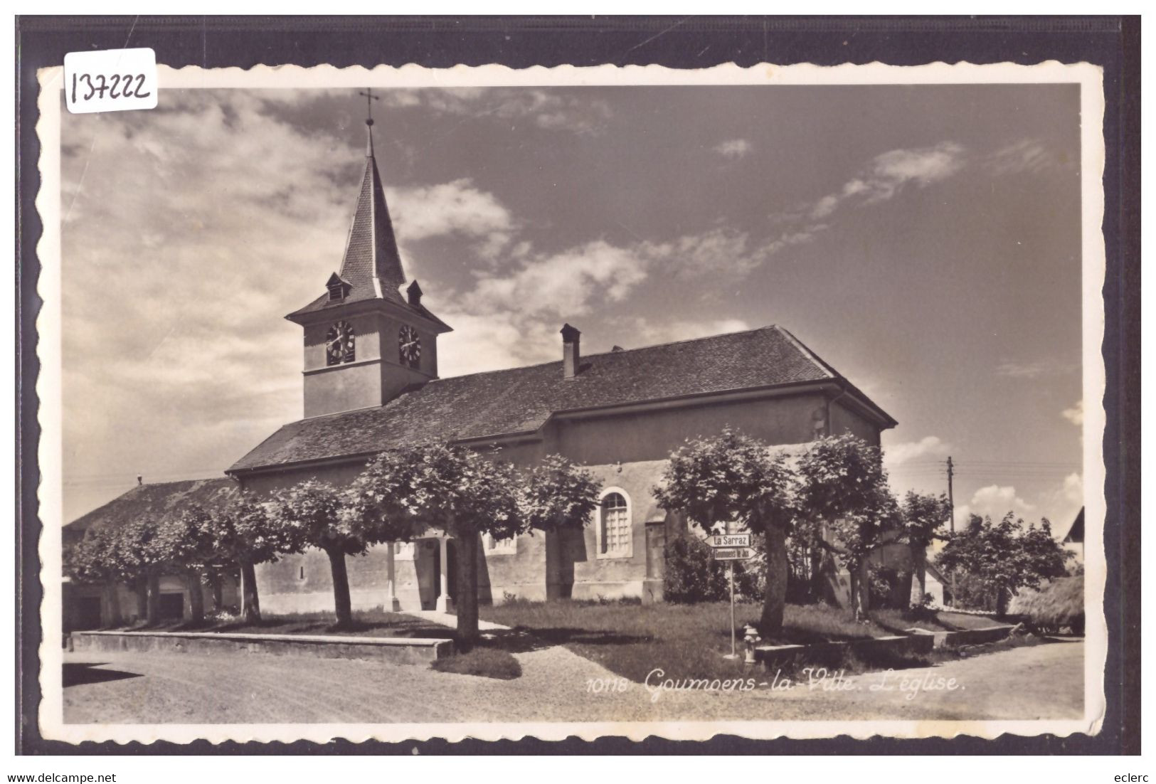 DISTRICT D'ECHALLENS - GOUMOENS LA VILLE - L'EGLISE - TB - Goumoëns