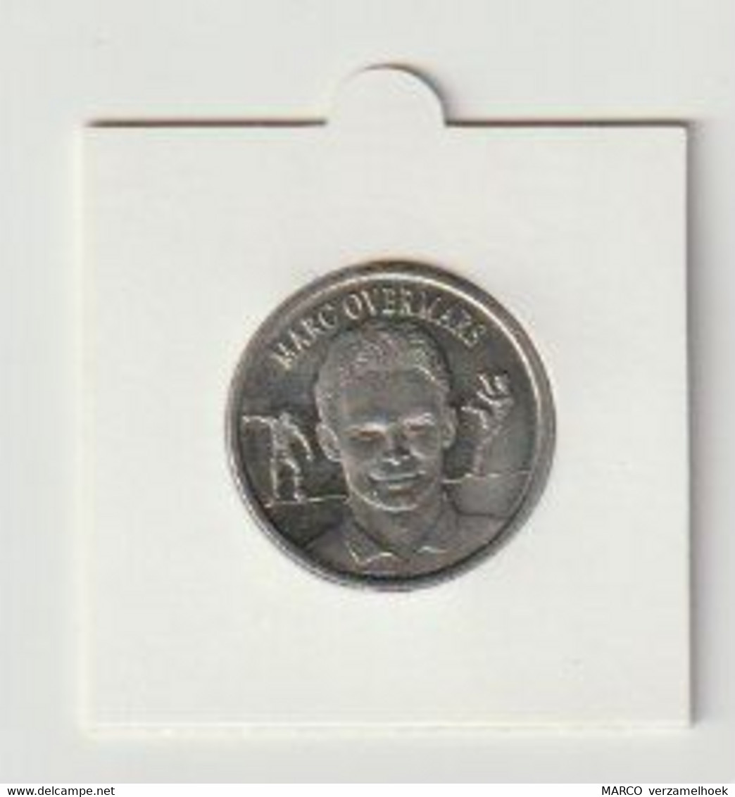 Marc Overmars Oranje WK1998 KNVB Nederlands Elftal - Souvenir-Medaille (elongated Coins)