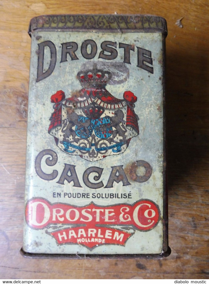 Boite CACAO Et PASTILLES DROSTE & Co HAARLEM  Largeur = 9cm , Hauteur = 15cm (déco Sur 4 Faces) - Dozen