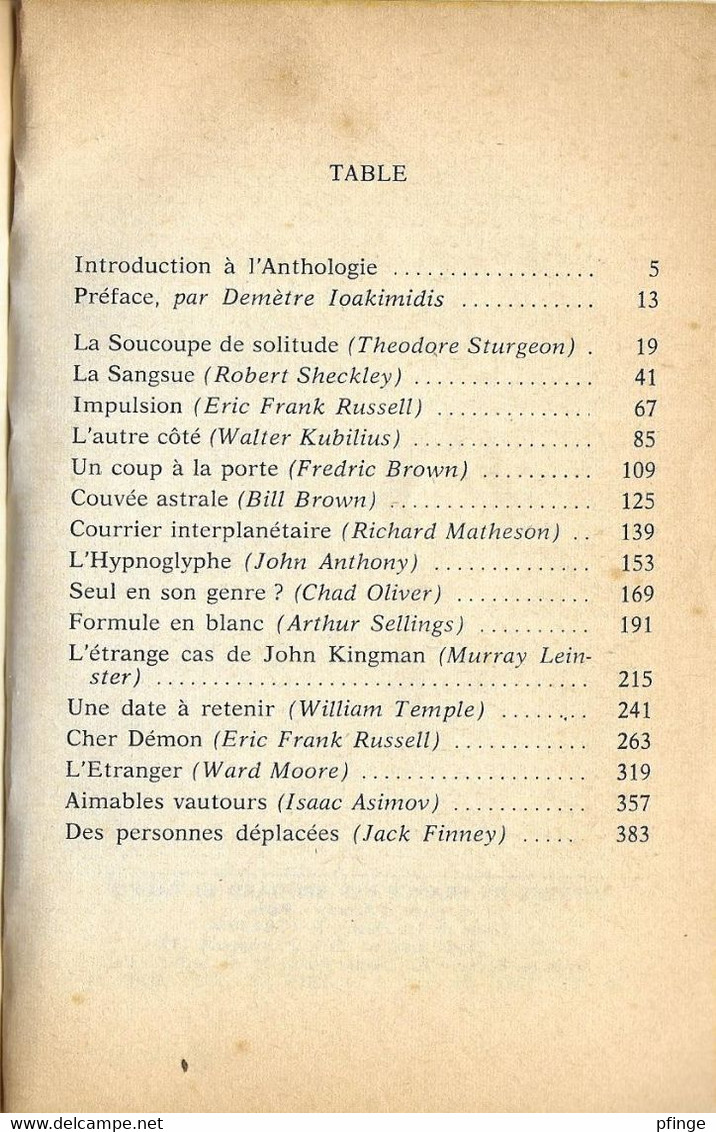 Histoires D'extra-terrestres - La Grande Anthologie De La Scence-fiction - Le Livre De Poche N°3763 - Livre De Poche