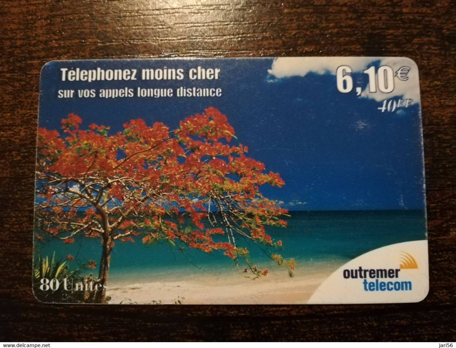 Phonecard St Martin French OUTREMER TELECOM   THREE ON BEACH   6,10 EURO  ** 6323 ** - Antillen (Französische)