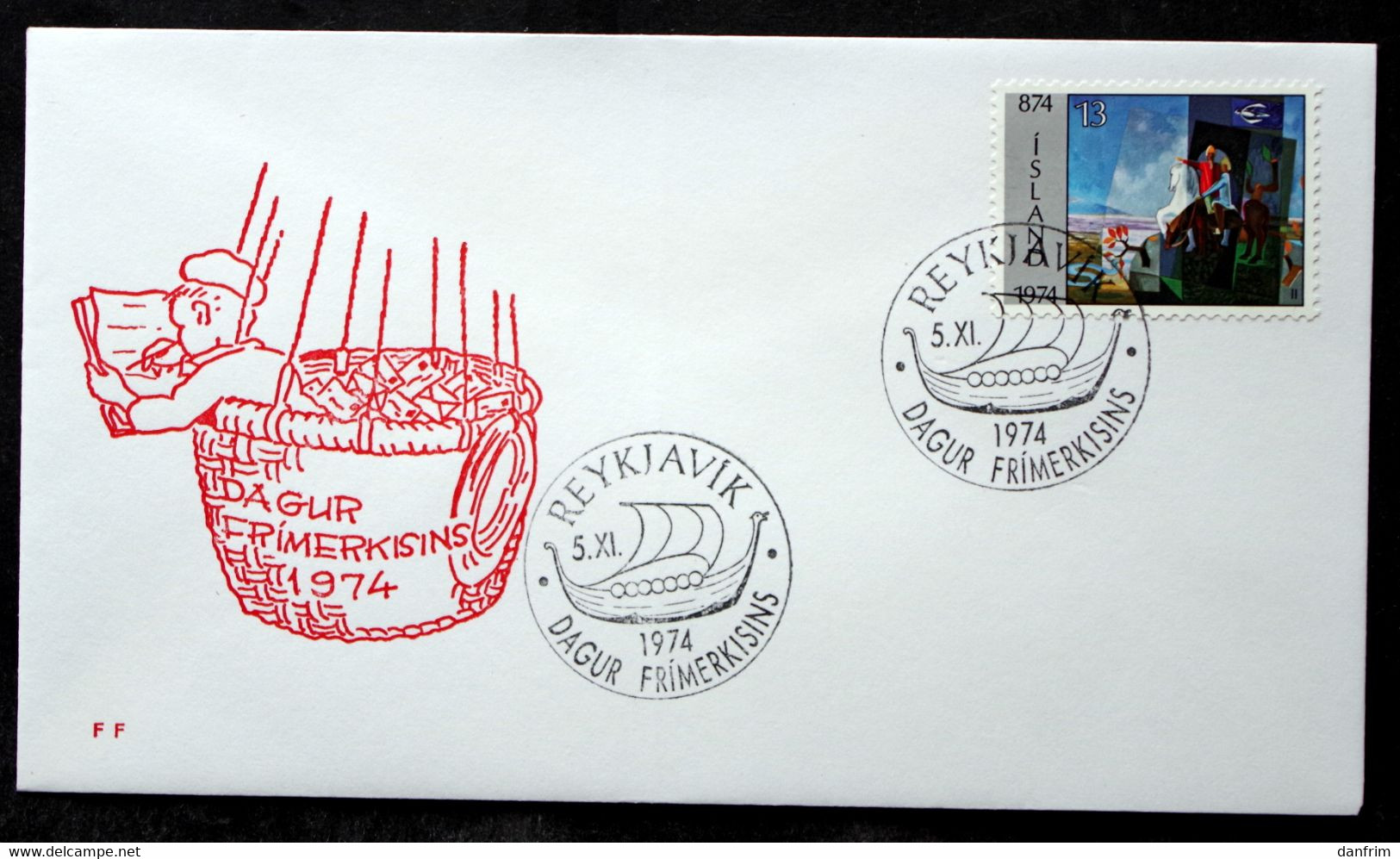 Iceland 1974   Minr.486 SPECIAL CANCEL COVER      ( Lot 6573 ) - Covers & Documents