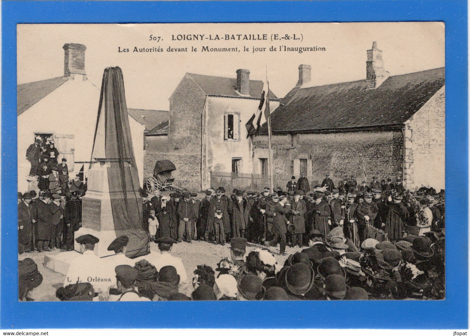 28 EURE ET LOIR - LOIGNY LA BATAILLE Les Autorités Devant Le Monument... - Loigny