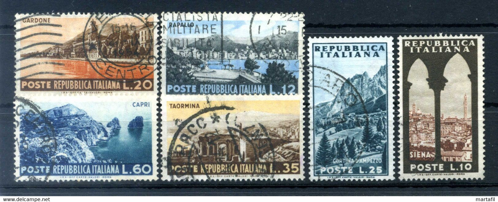 1953 REP. IT. SET USATO - 1946-60: Gebraucht