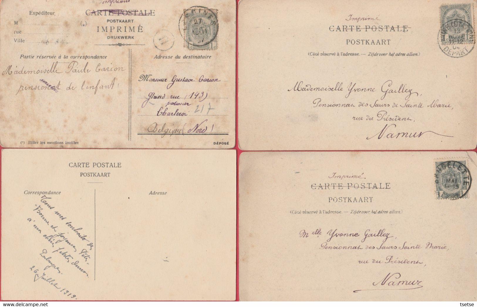 Brugelette -Ecole Normale Et Pensionnat De L'Enfant Jésus - 4 Cartes Postale ( Voir Verso ) - Brugelette