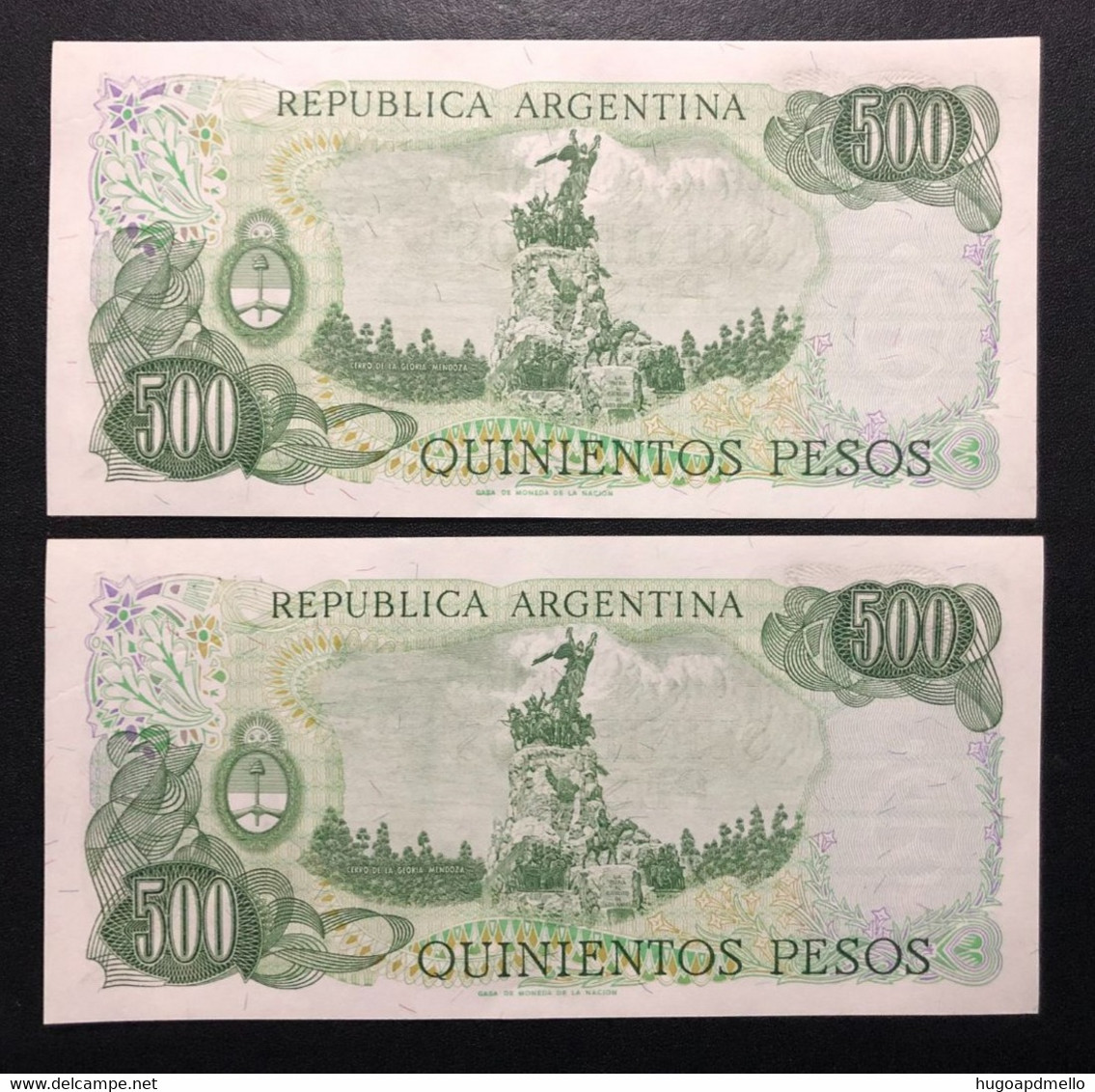 ARGENTINA, 2 X Uncirculated Banknotes, « 500 PESOS » - Otros – Asia