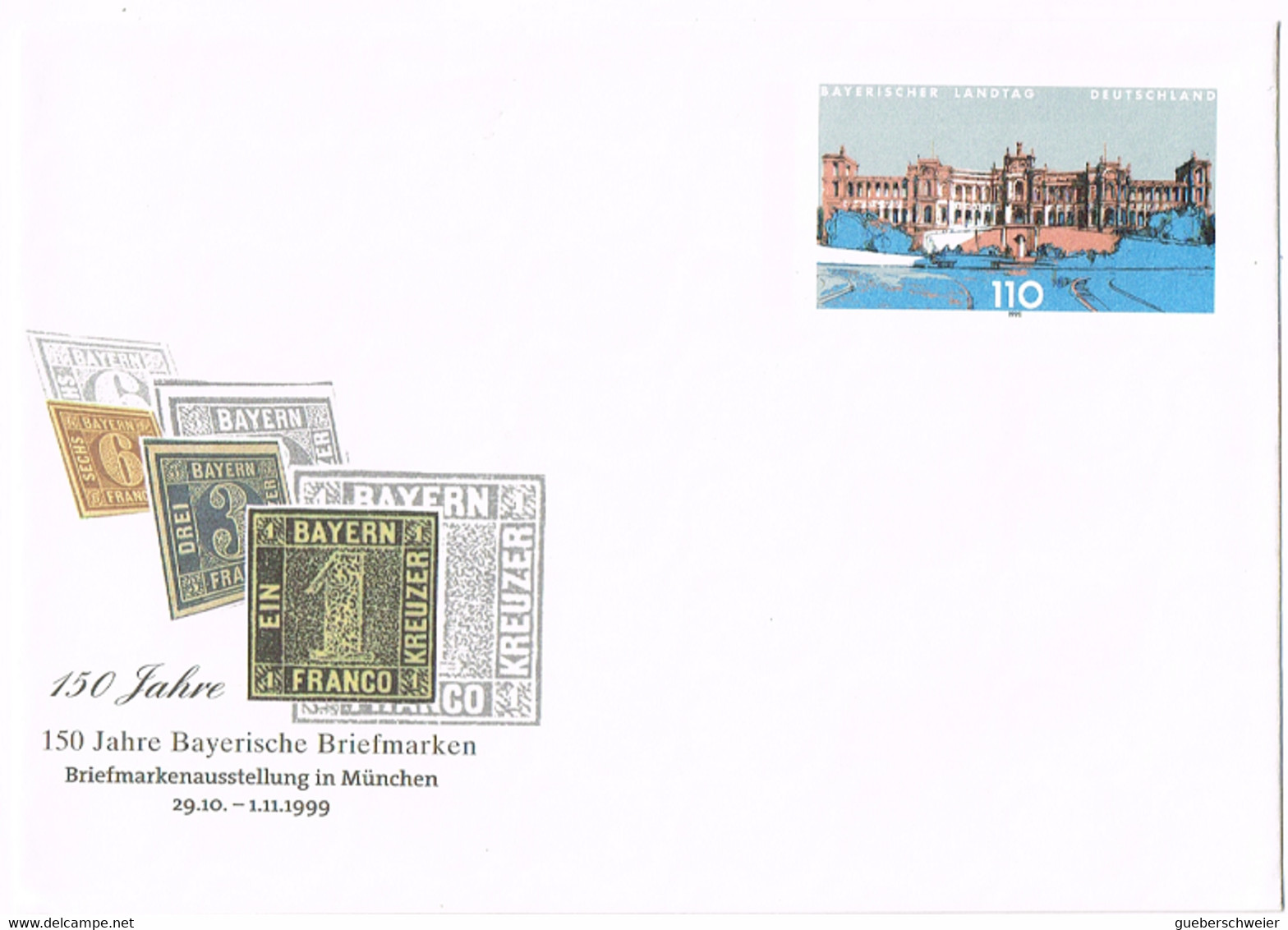 L-ALL-314 - ALLEMAGNE Entier Postal Enveloppe Bayerischer Landtag - Enveloppes Privées - Neuves