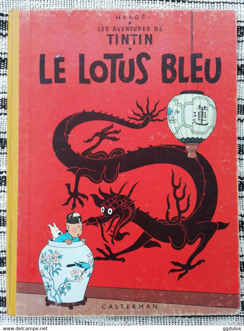 Tintin Lotus Bleu B22 1957 - Hergé