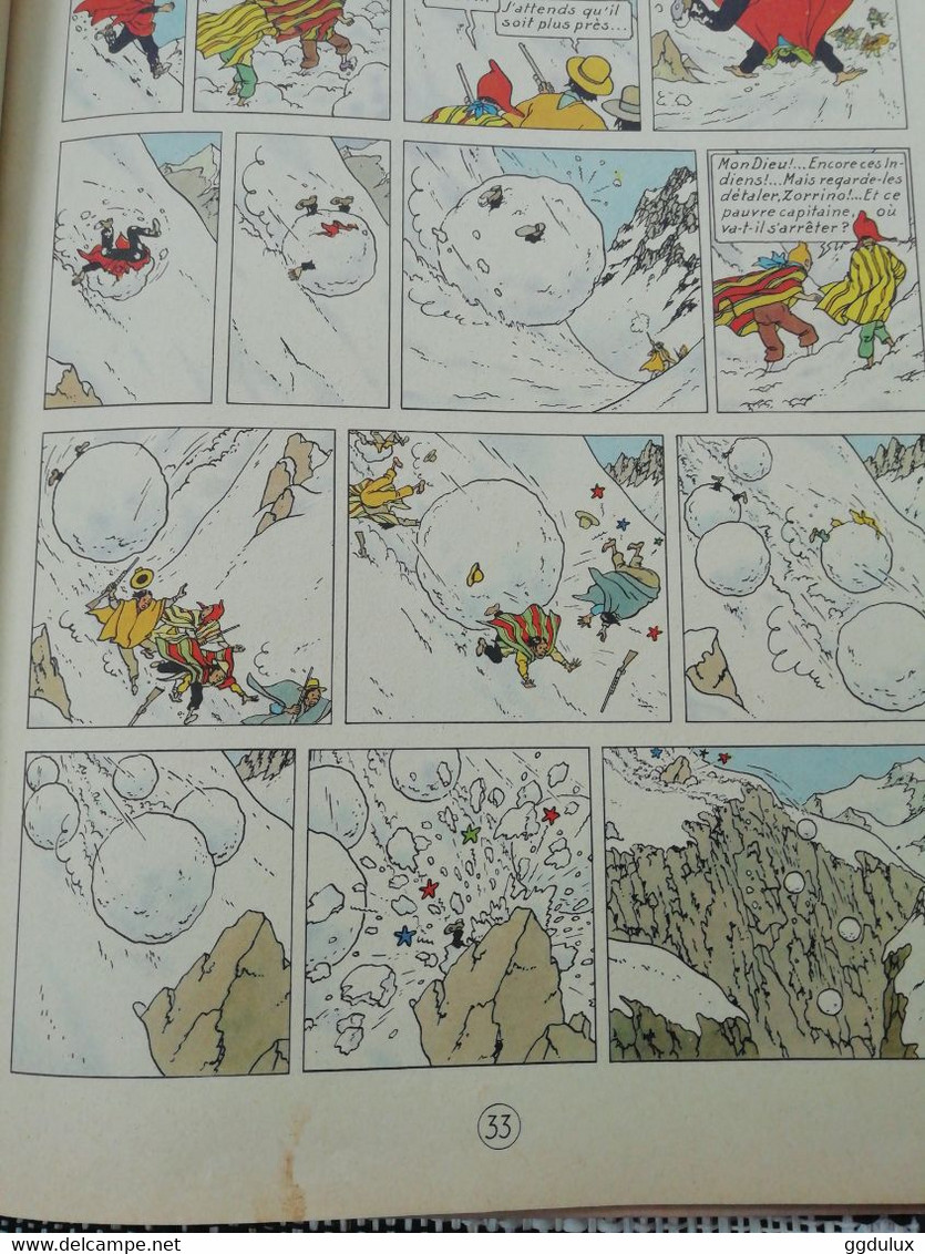 Tintin le temple du soleil B12 1955