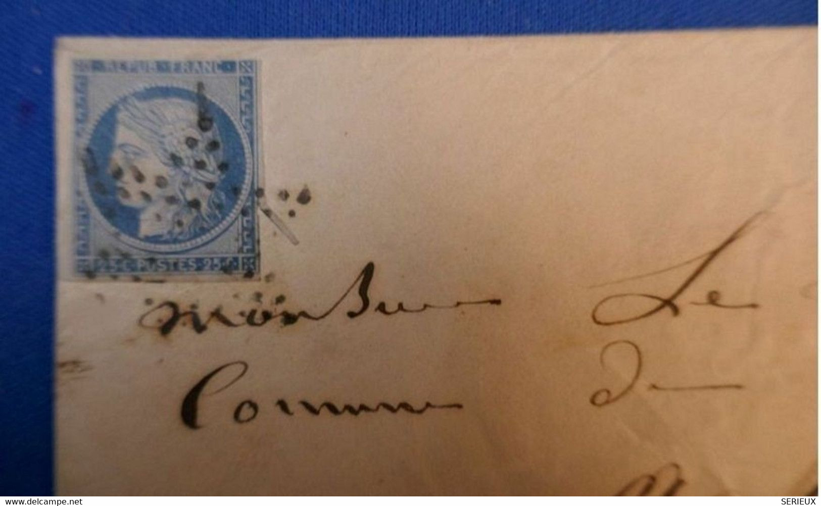 B34 FRANCE BELLE LETTRE RARE 1852 UTILISATION TARDIVE DU N°4 CACHET ETOILE PARIS POUR SALIN - 1849-1850 Ceres