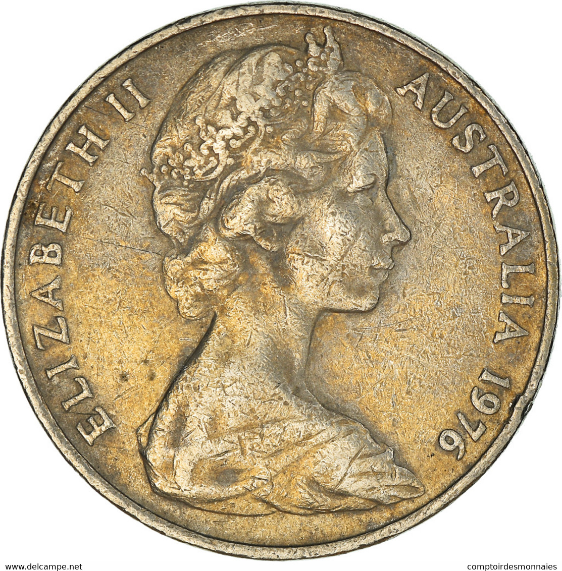 Monnaie, Australie, Elizabeth II, 20 Cents, 1976, Melbourne, TB+, Cupro-nickel - 20 Cents