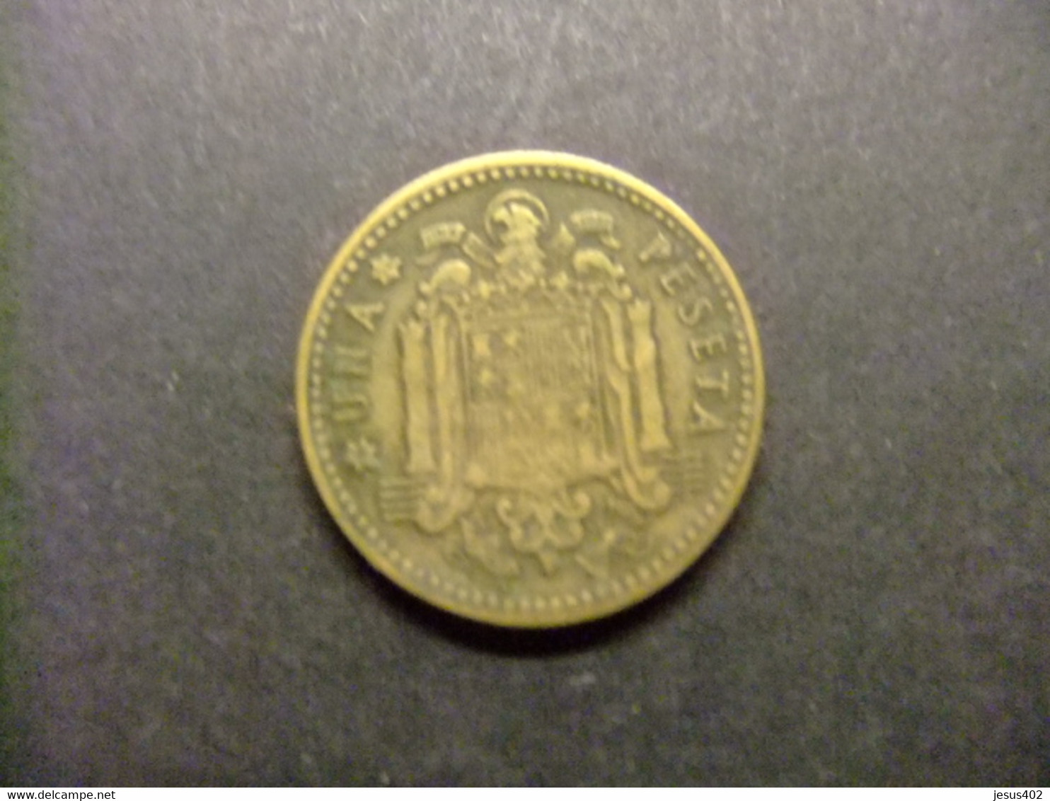 ESPAÑA ESPAGNE SPAIN / PESETA FRANCO 1947 ESTRELLA 1954 - 1 Peseta