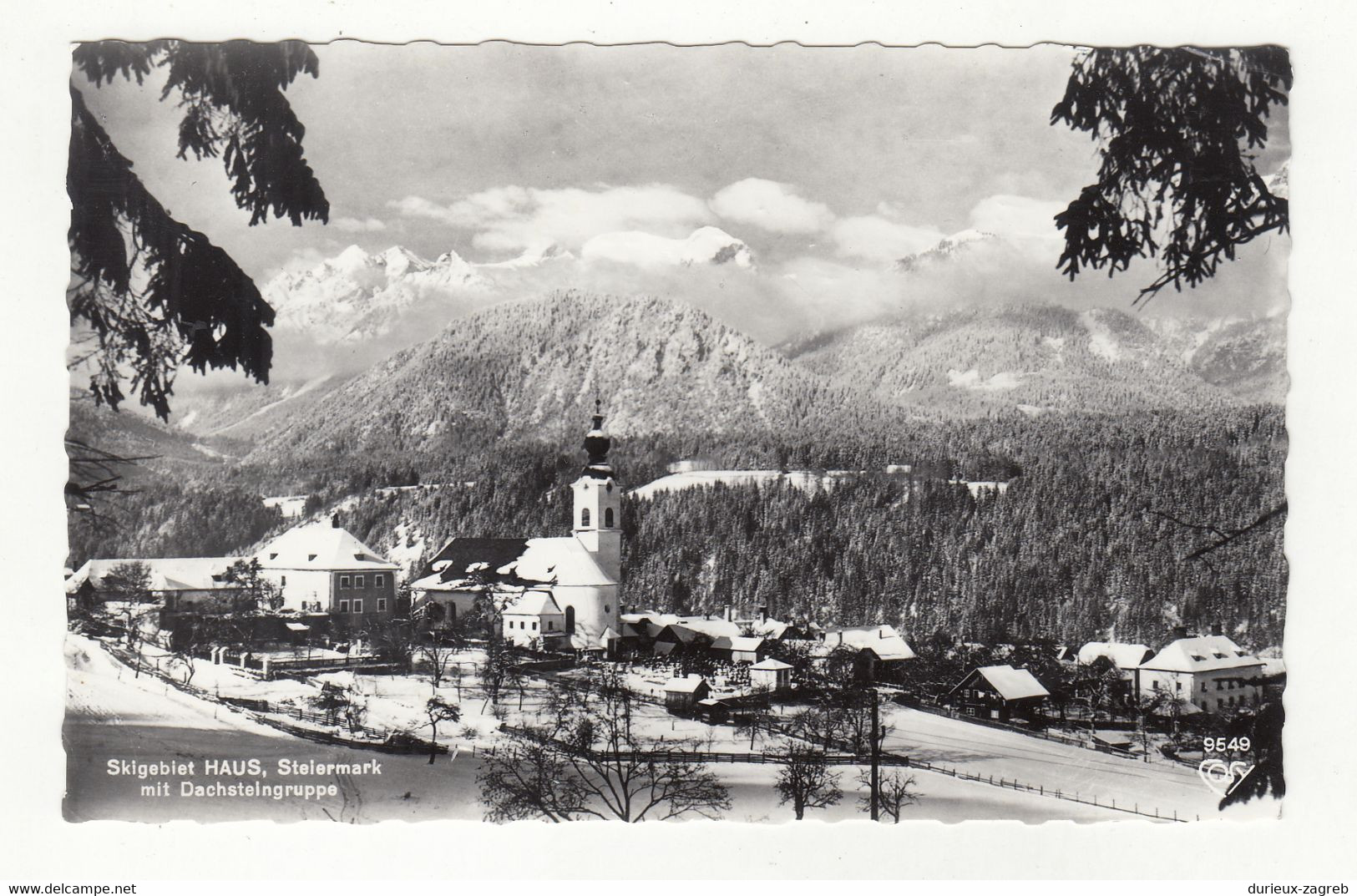 Skigebiet Haus Mit Dachstaingruppe Old Postcard Not Posted Bb211110 - Haus Im Ennstal