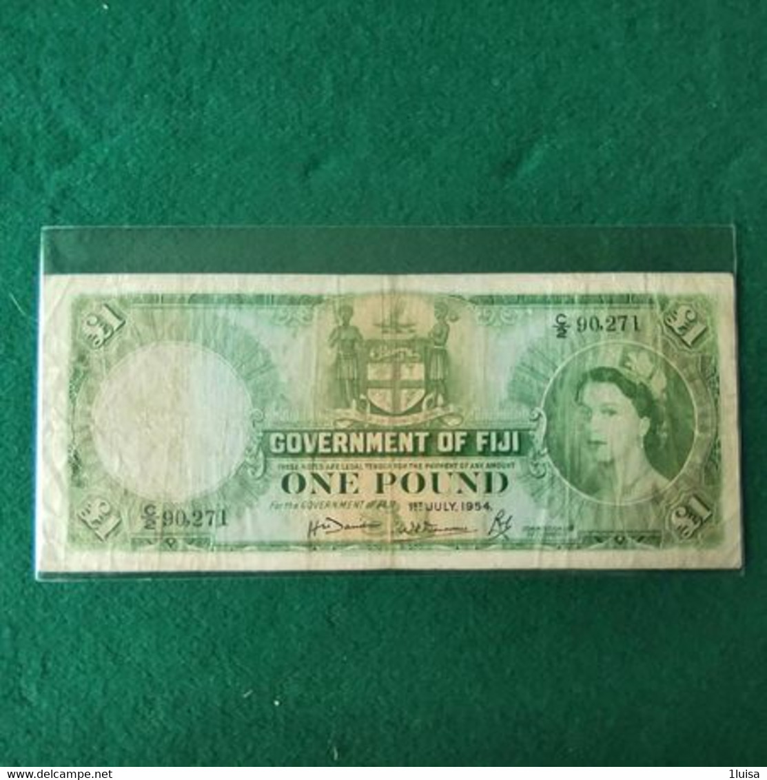 FIJI 1 POUND 1954 - Fidji