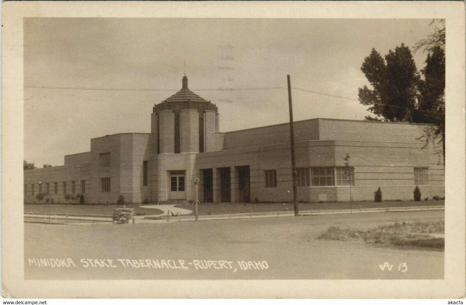 PC US, ID, MINIDOKA STAKE TABERNACLE, RUPERT Vintage REAL PHOTO Postcard(b31194) - Other & Unclassified