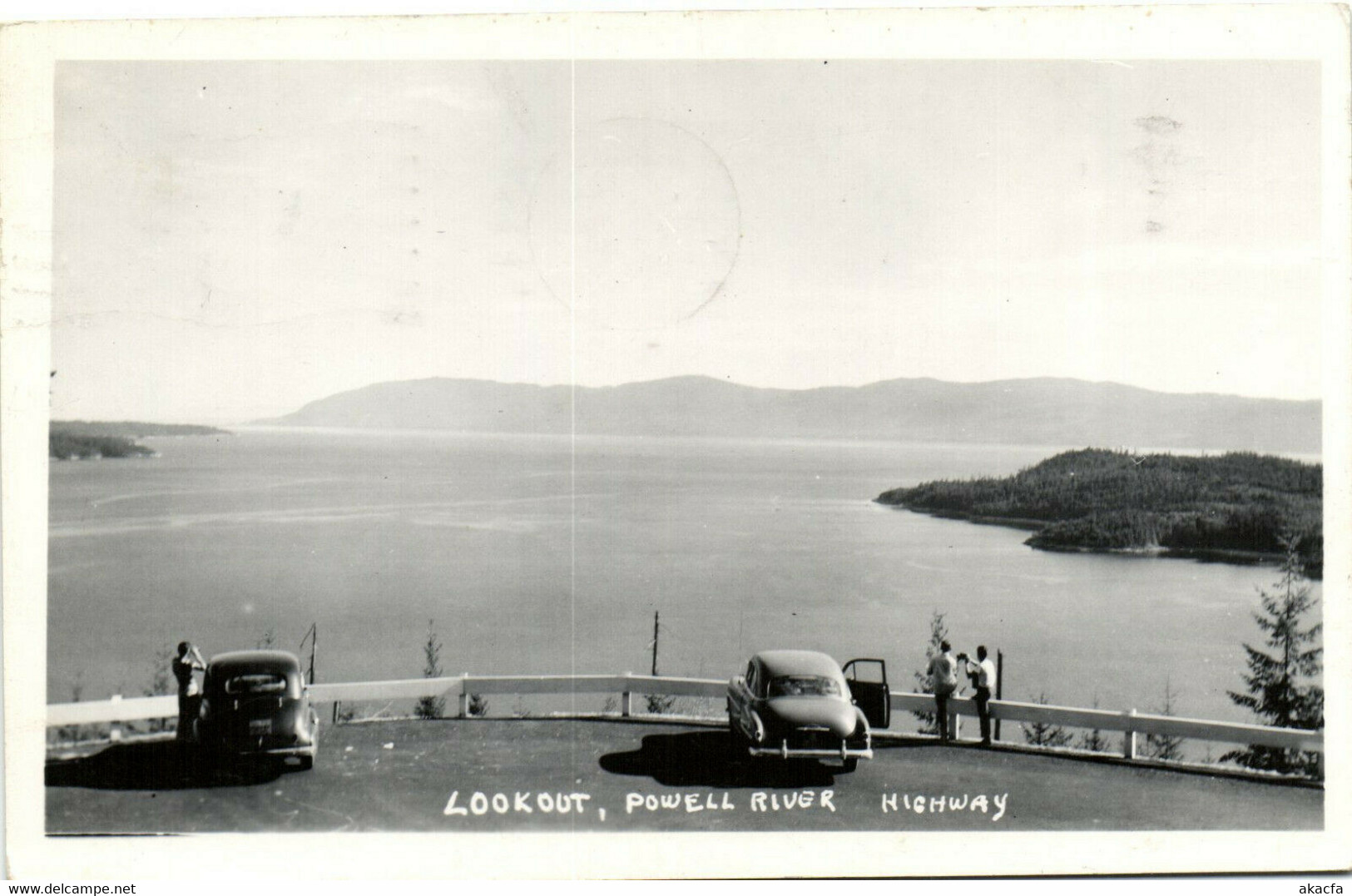PC CANADA, LOOKOUT, POWELL RIVER HIGHWAY, Vintage REAL PHOTO Postcard (b29634) - Kingston