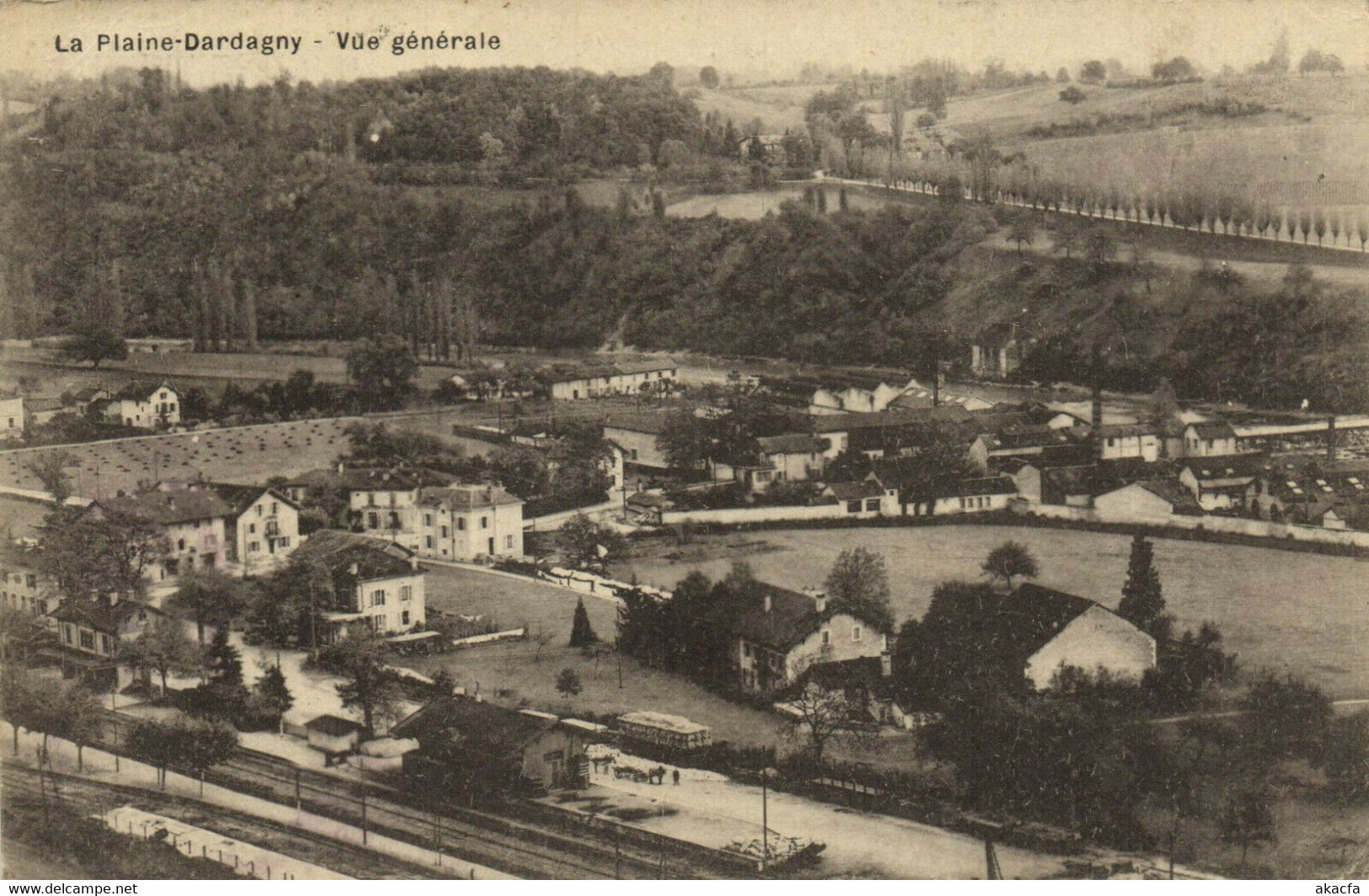 PC SWITZERLAND, LA PLAINE DARDAGNY, VUE GENERALE, Vintage Postcard (b29500) - Dardagny