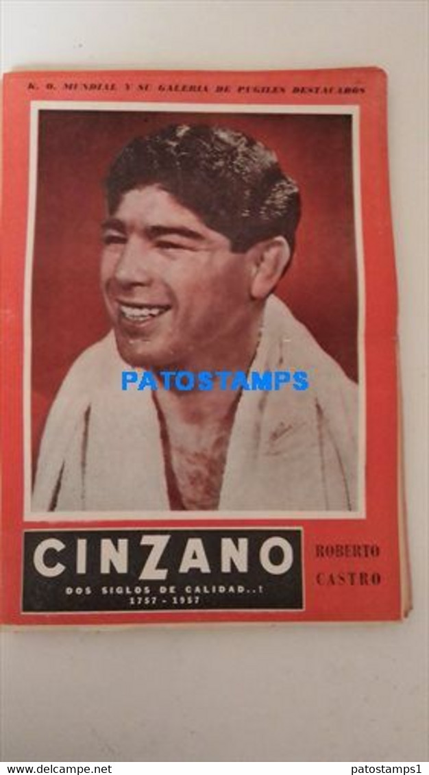 174786 SPORTS BOX BOXEO K.O WORLDWIDE AND OUTSTANDING FIGHTERS ROBERTO CASTRO SHEET 28 X 39 CM NO POSTCARD - Autres & Non Classés