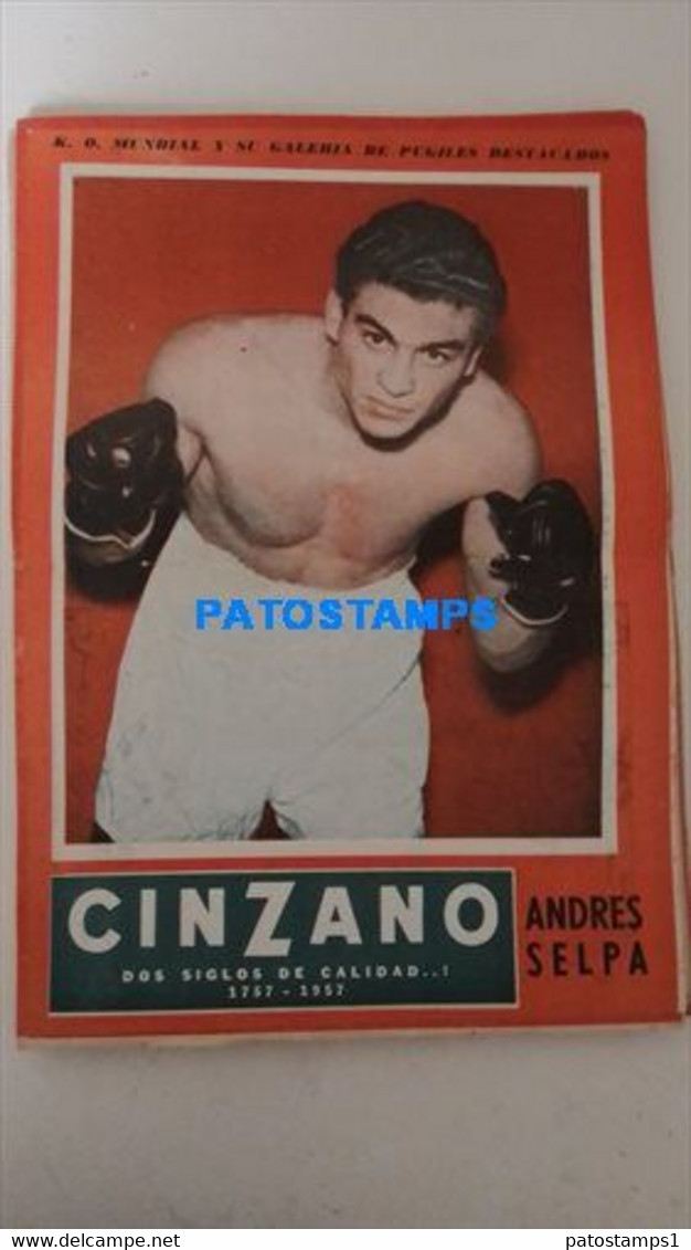174787 SPORTS BOX BOXEO K.O WORLDWIDE AND OUTSTANDING FIGHTERS ANDRES SELPA SHEET 28 X 39 CM NO POSTCARD - Autres & Non Classés