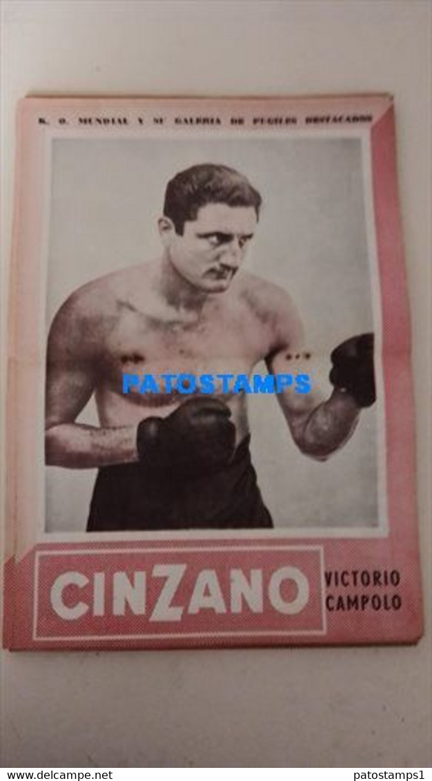 174790 SPORTS BOX BOXEO K.O WORLDWIDE AND OUTSTANDING FIGHTERS VICTORIO CAMPOLO  SHEET 28 X 39 CM NO POSTCARD - Autres & Non Classés