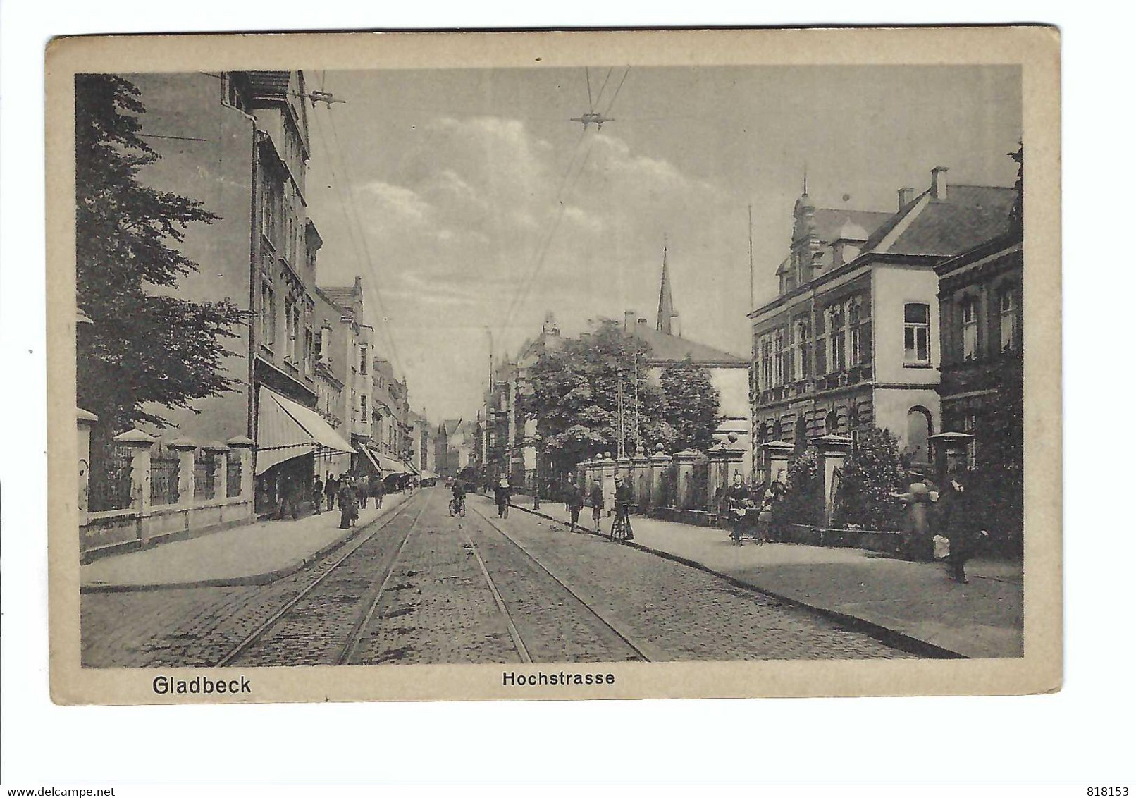 Gladbeck  Hochstrasse 1923 BELGISCHE LEGERPOSTERIJ - Gladbeck