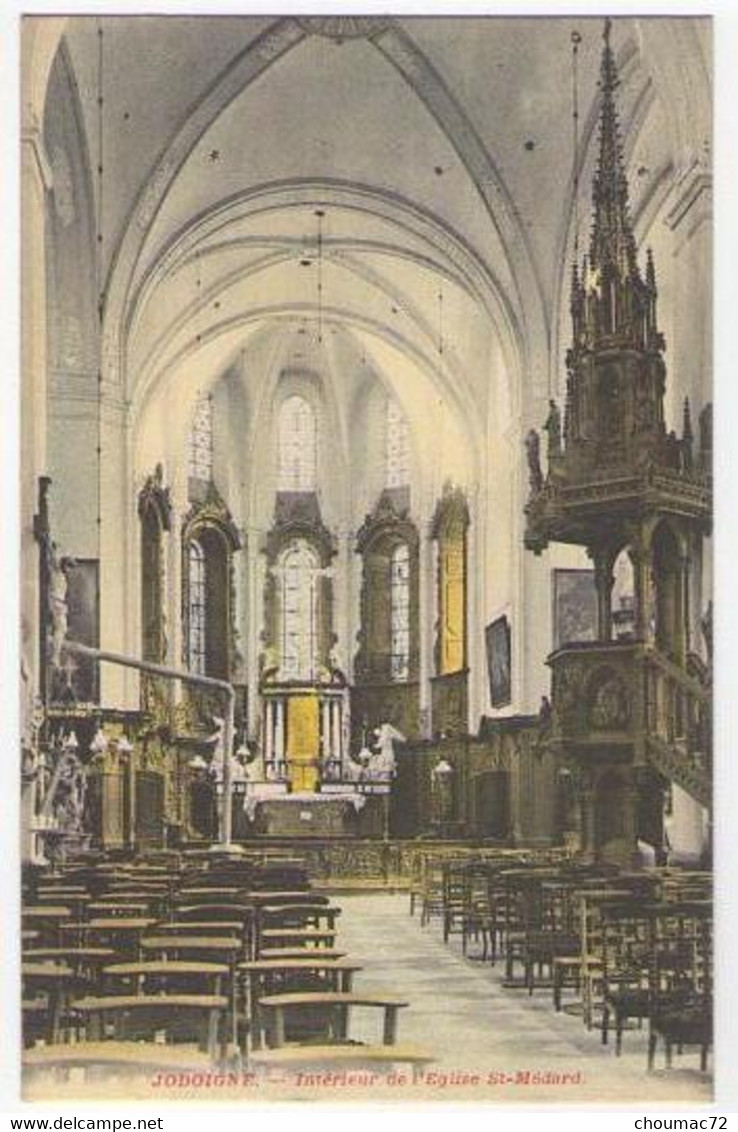 (Belgique) Brabant Wallon 001, Jodoigne, Nys, Intérieur De L'Eglise St Médard - Jodoigne