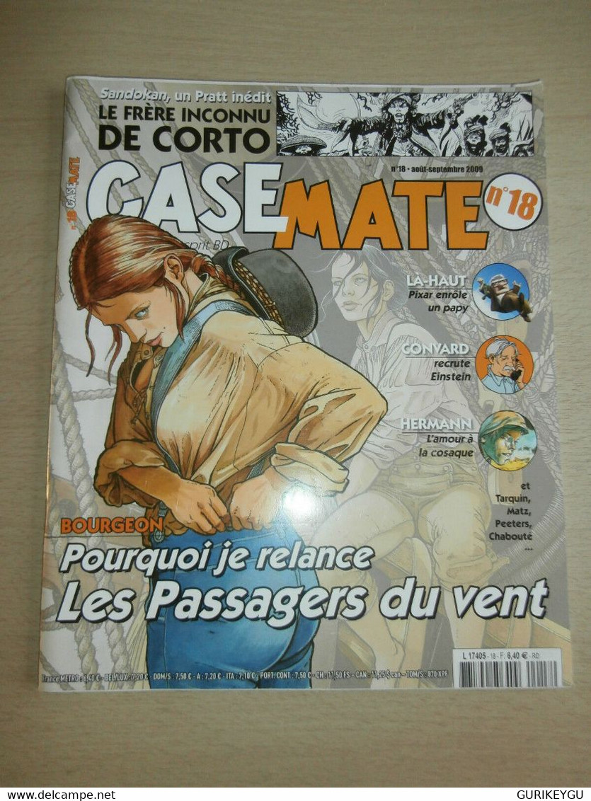 Sandokan CORTO MALTESE PRATT Inédit CASE MATE N° 18 Les Passagers Du Vent Perret - Corto Maltese