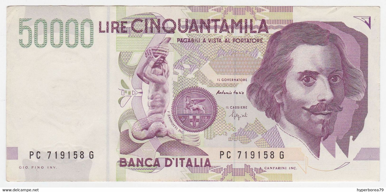 Italy P 116 B - 50.000 Lire 27.5.1992 - VF - 50.000 Lire