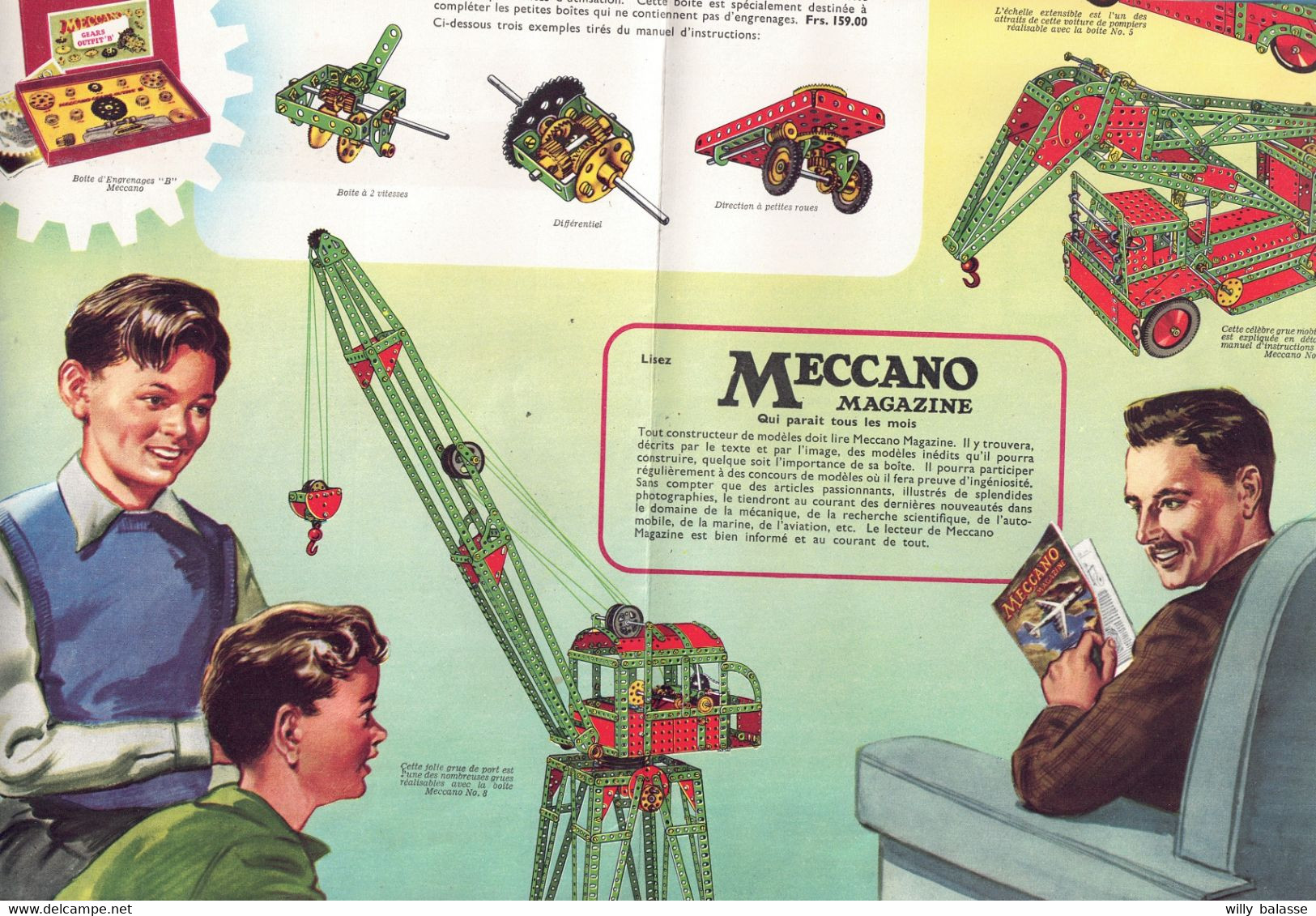 +++ MECCANO Magasine - Dépliant Publicitaire - Publicité Jeu De Construction - Jouet - Toy - 1957  // - Meccano