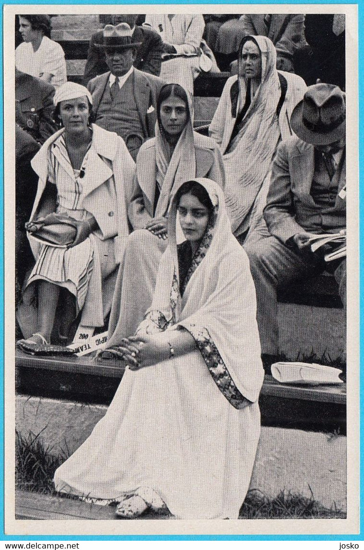 OLYMPIC GAMES BERLIN 1936 - Viewer At Field Hockey Match INDIA V GERMANY ... German Old Card * Sur Gazon Hockey Su Prato - Trading Cards