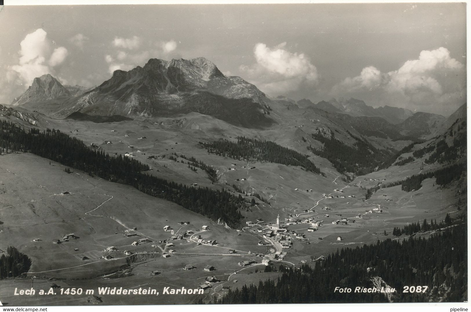 Austria Postcard Sent To Germany 3-7-1954 (Lec Widderstein Karhorn) - Lech