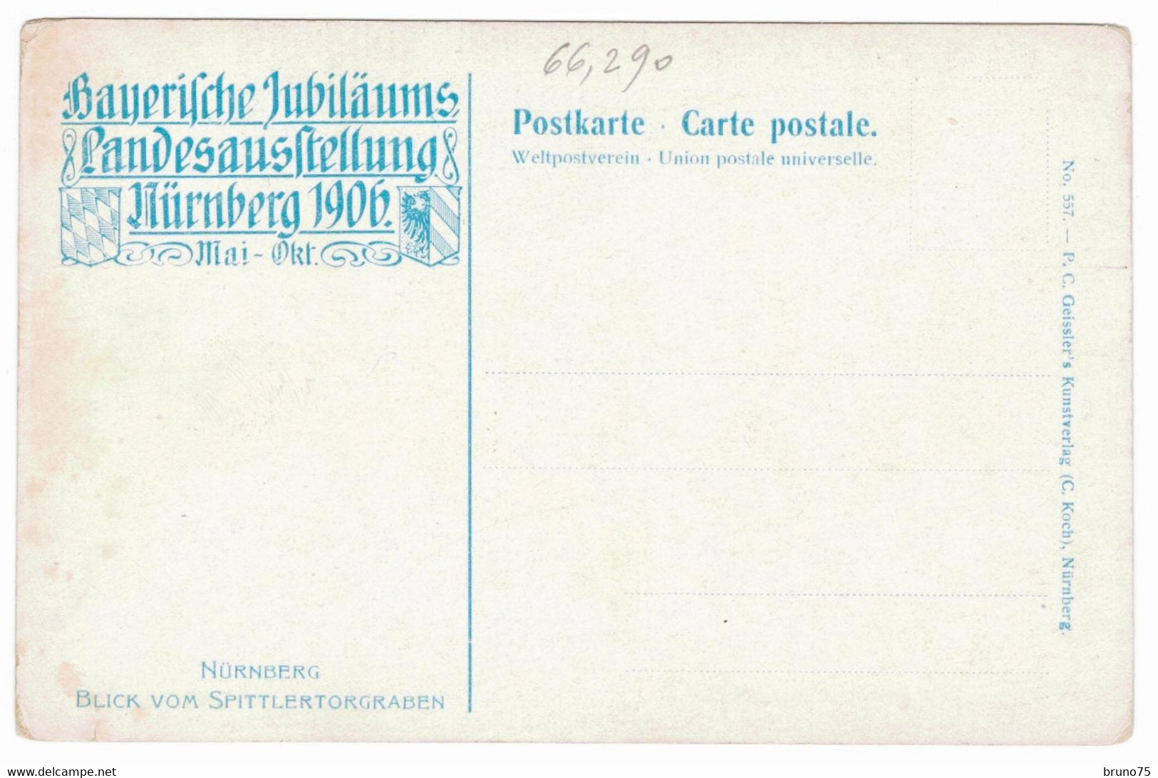 KLEY - NÜRNBERG - Blick Vom Spittlertorgraben - 1906 - Kley