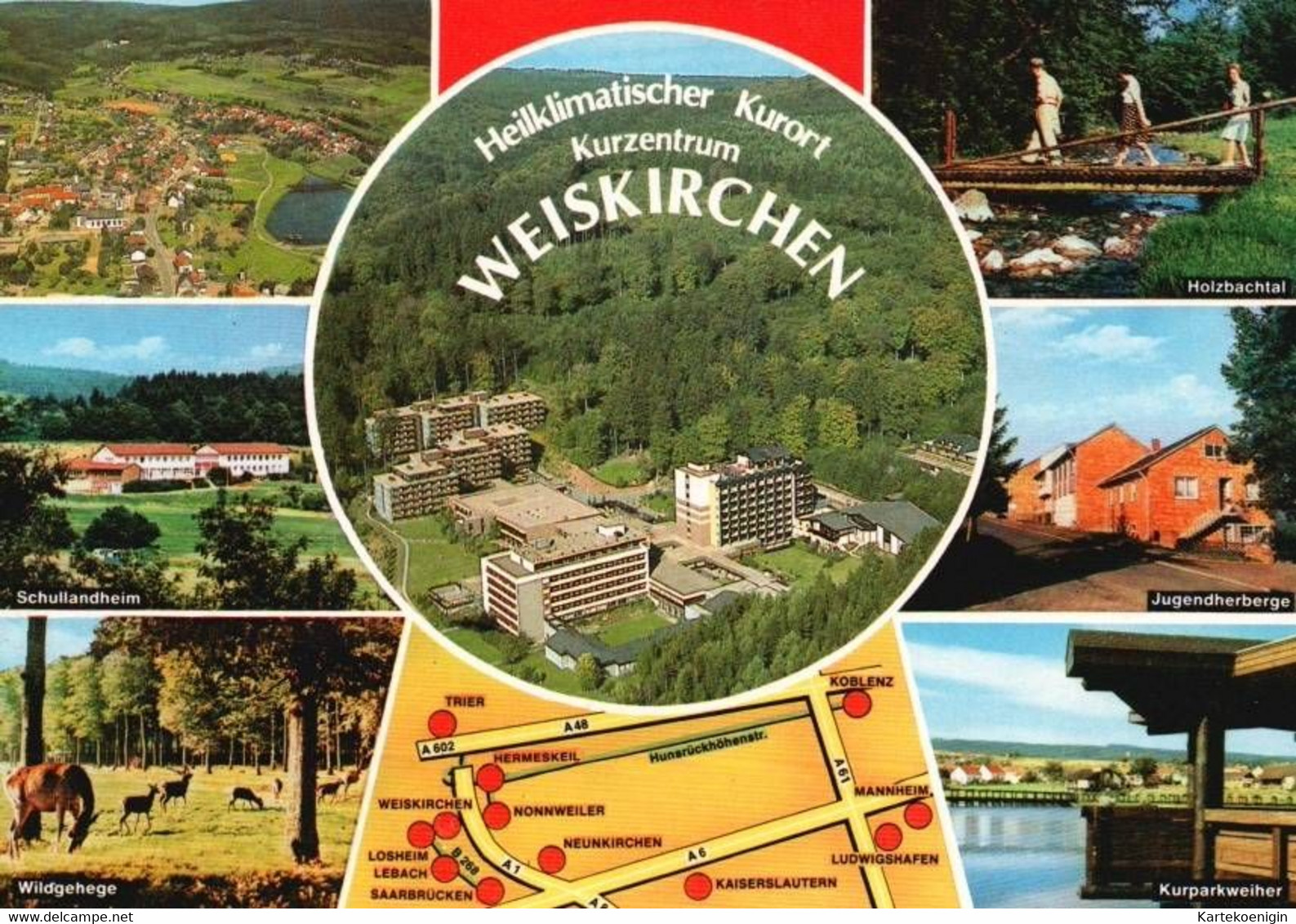 AK - Weiskirchen , Heilklimatischer Kurort , Kurzentrum - Kreis Merzig-Wadern