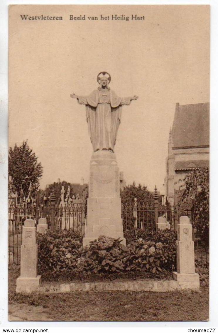 (Belgique) Flandre Occidentale 290, Westvleteren, Beeld Van Het Heilig Hart - Vleteren