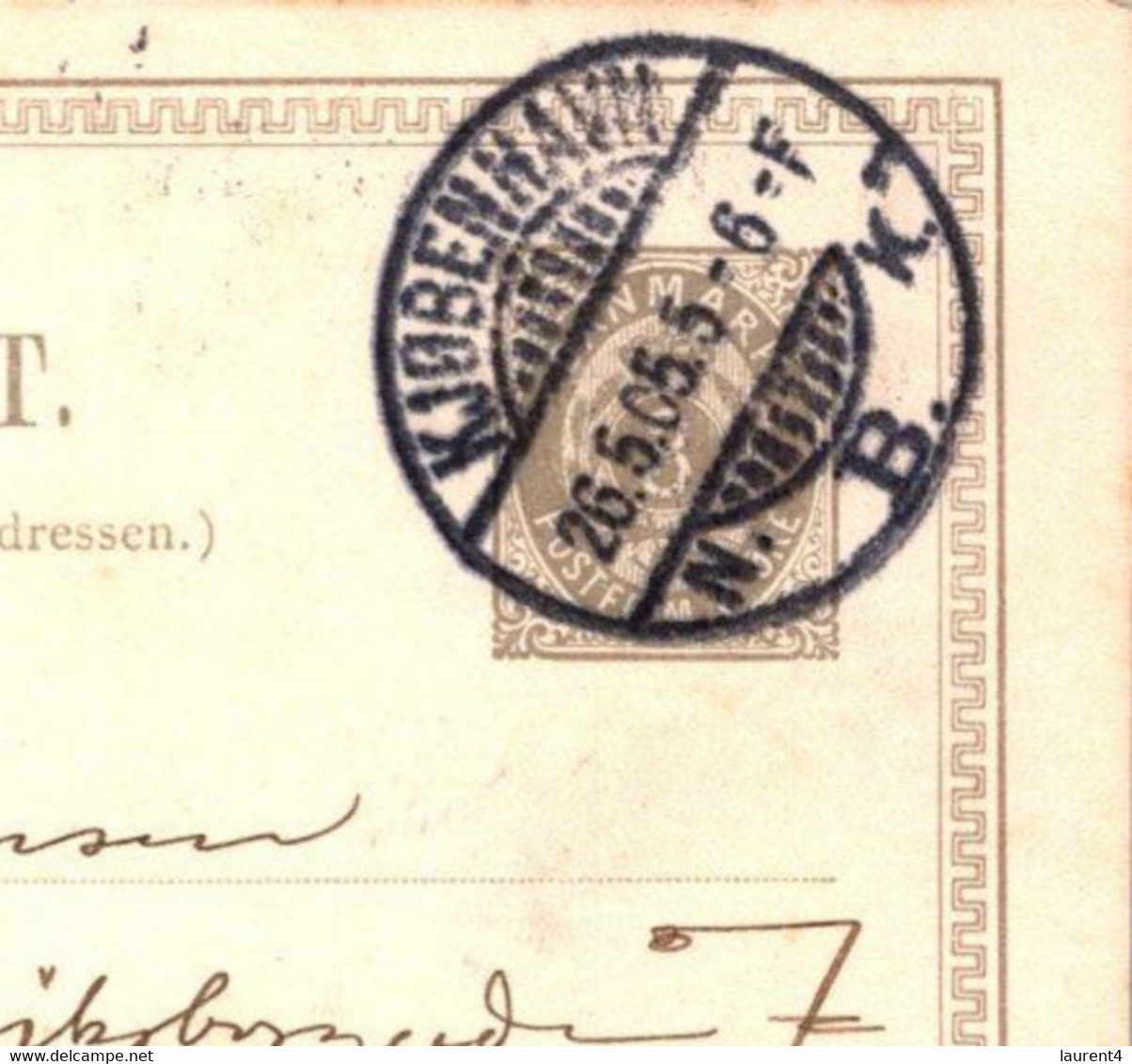 (3 C 10)  Denmark - Posted 1905 ? - BREVKORT - Other & Unclassified