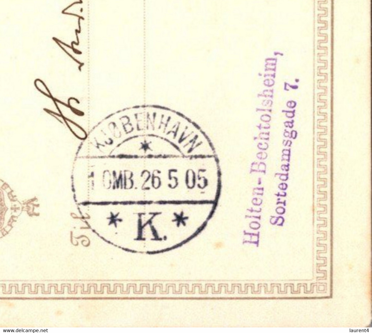 (3 C 10)  Denmark - Posted 1905 ? - BREVKORT - Other & Unclassified