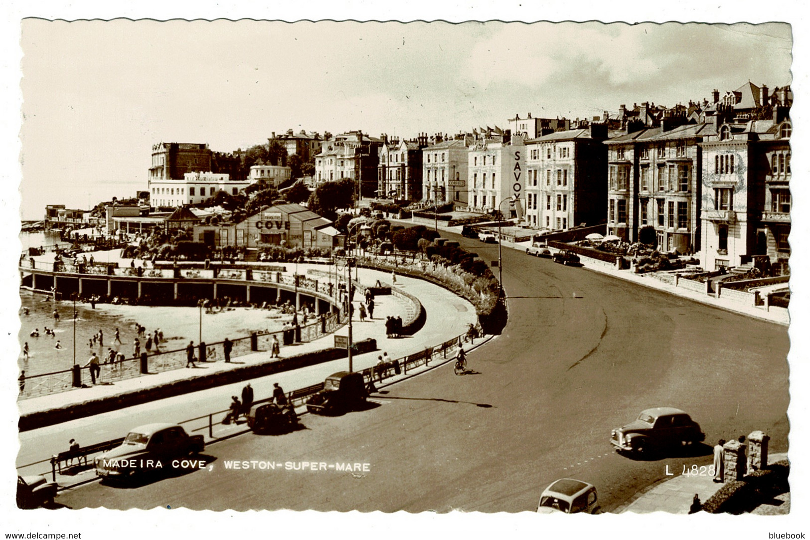 Ref  1505  -  1960's Real Photo Postcard - Madeira Cove Weston-Super-Mare Somerset - Weston-Super-Mare