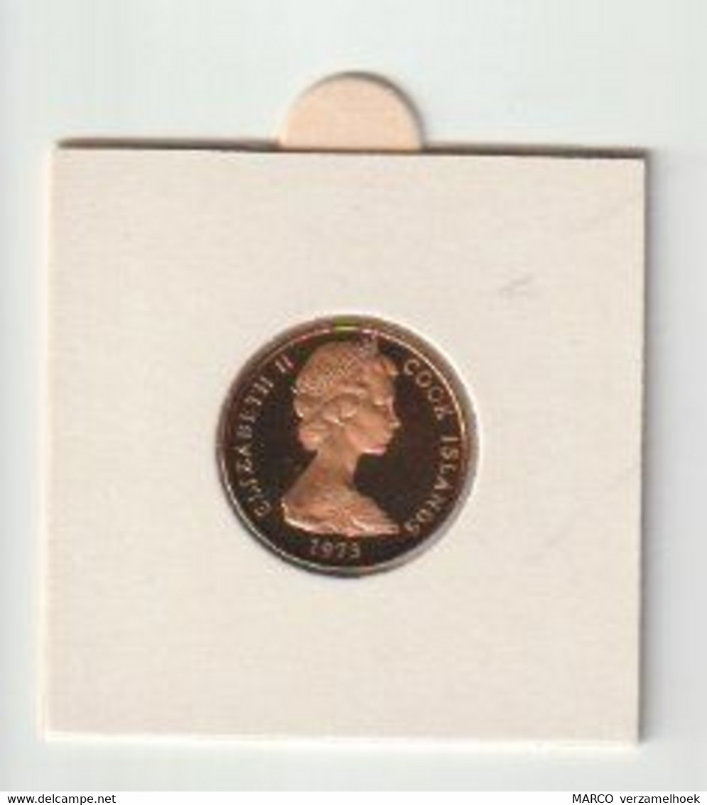 2 Cent Cook Islands Queen Elizabeth II 1974 Proof - Cookinseln