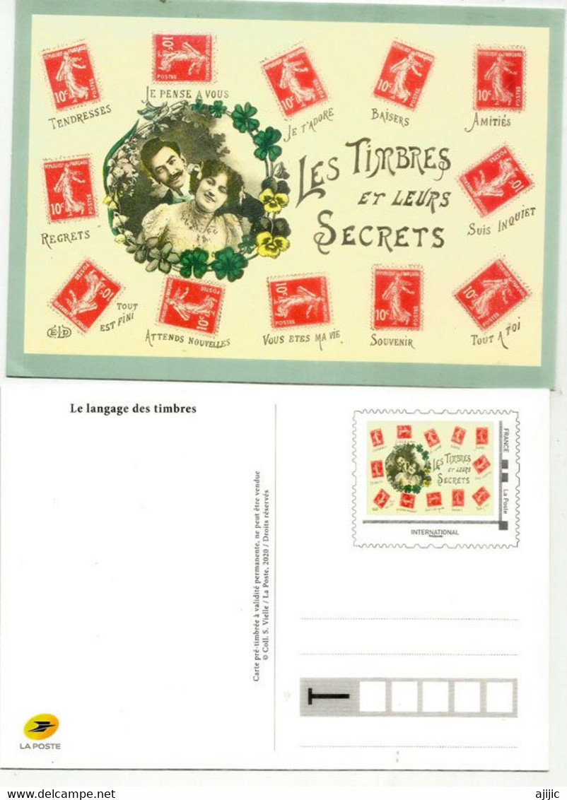 Les Timbres Et Leurs Secrets, Nouvel Entier Postal (carte) 2021. - Konvolute: Ganzsachen & PAP