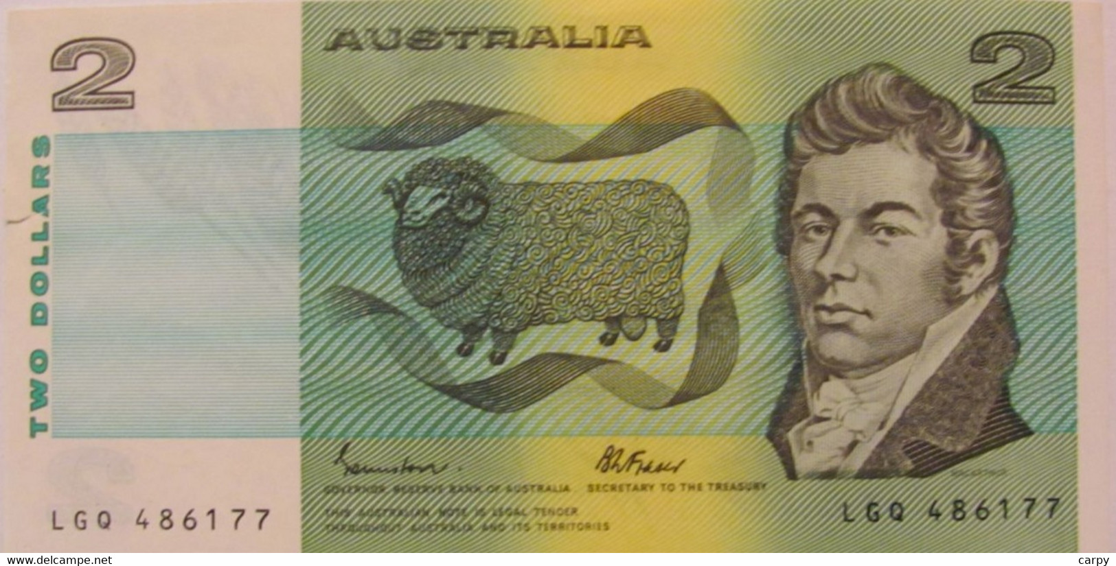 AUSTRALIA 2 Dollars 1985 / Signature Johnston & Fraser / Practically Is UNC, But Has A Small Marginal Tear At 21:00 Hour - 1974-94 Australia Reserve Bank (papier)