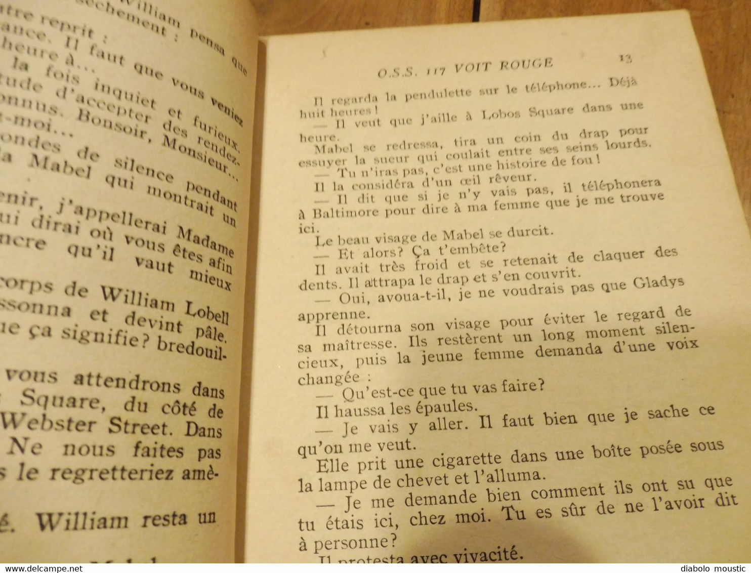 1961  OSS 117  VOIT ROUGE    - par Jean Bruce  (édition Les Presses de la Cité)