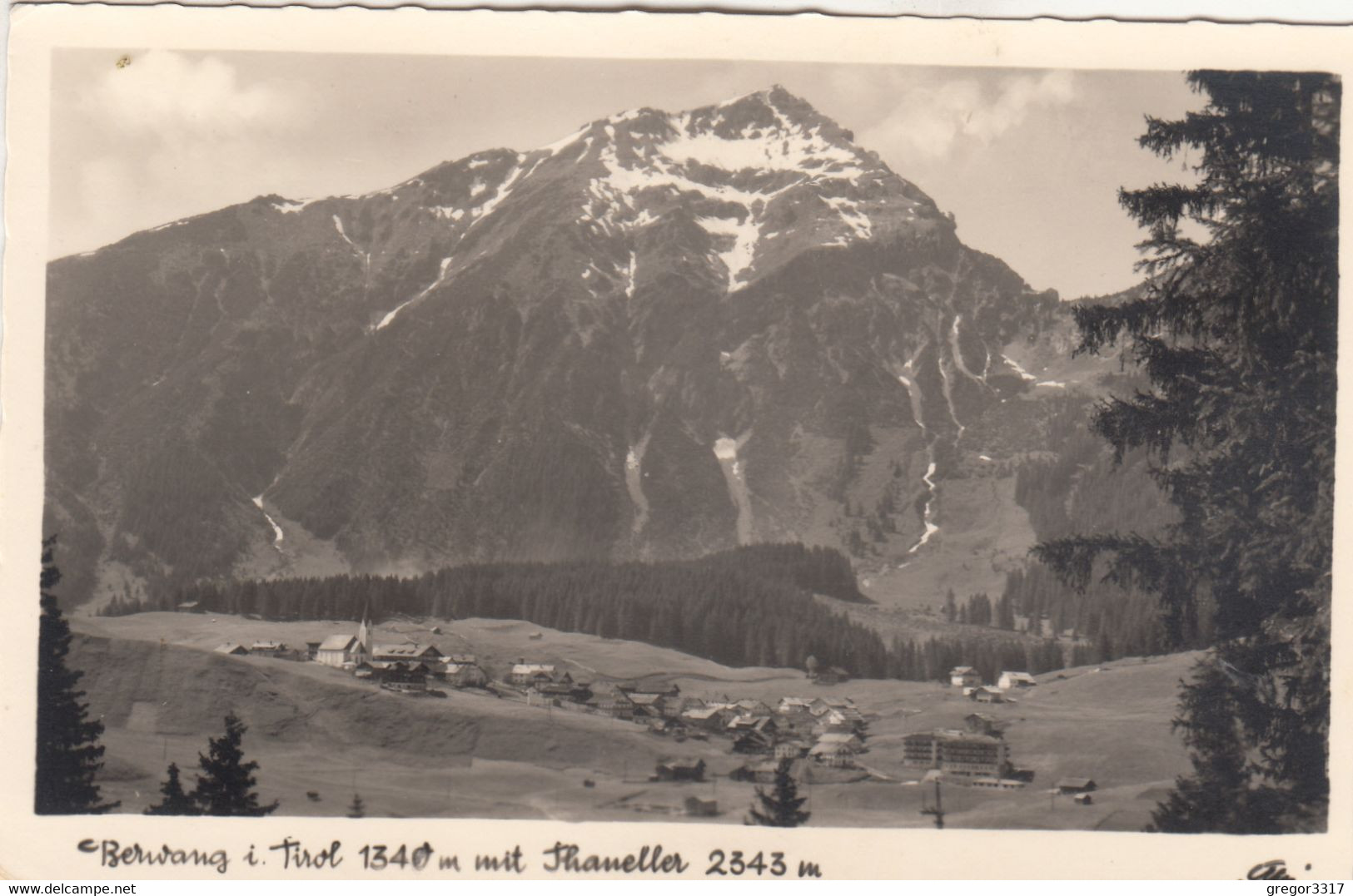 A3476) BERWANG I. Tirol - Häuser Kirche Mit Thaneller - ALT !! - Berwang