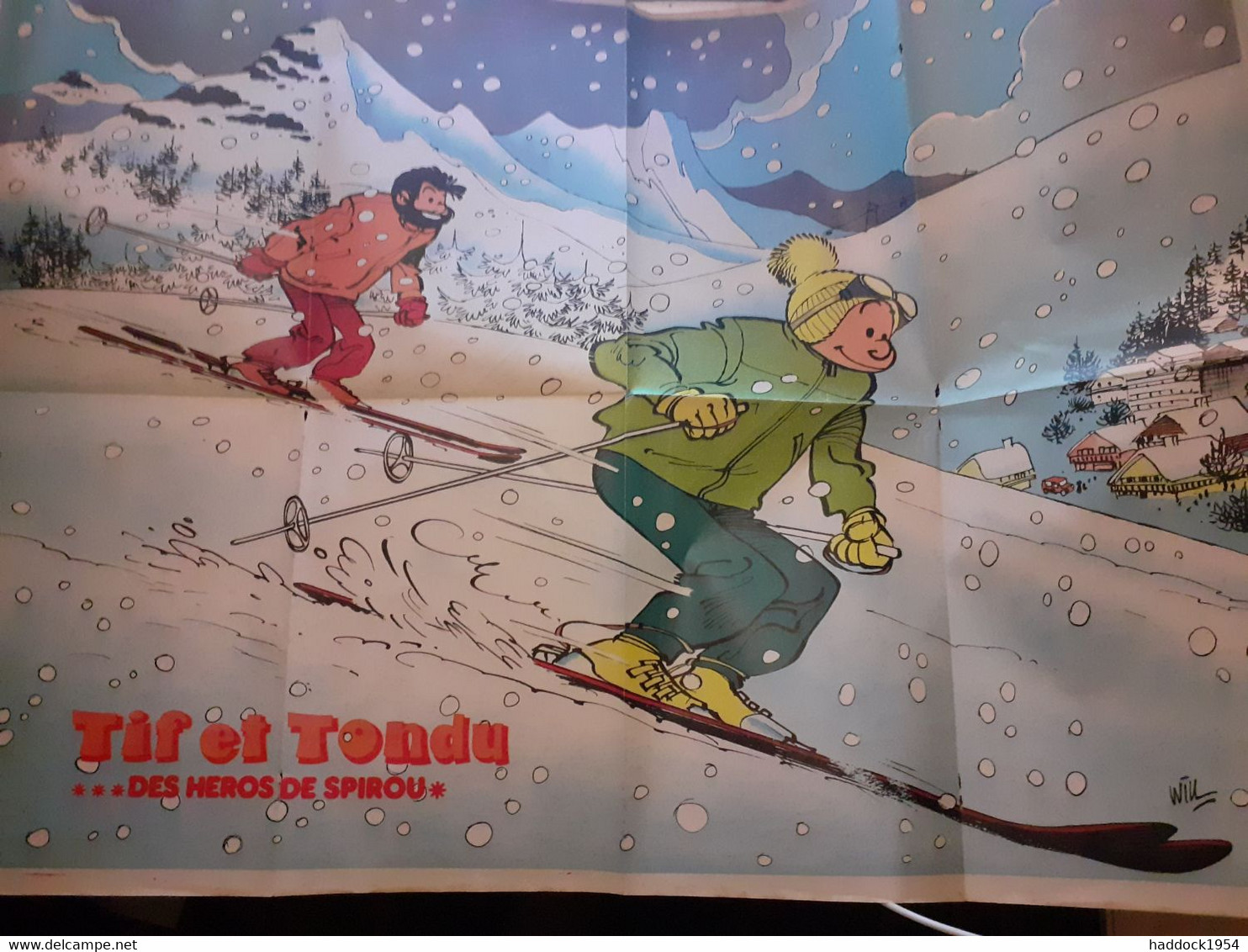 Affiche TIF Et TONDU Héros De SPIROU WILL Journal De Spirou 1978 - Tif Et Tondu