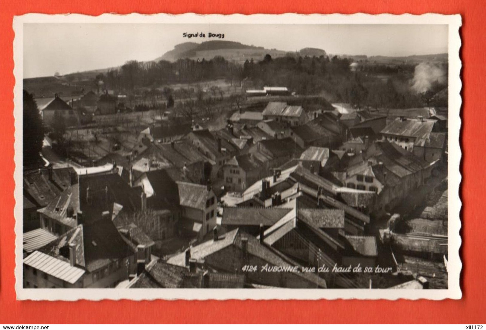 HCF-32  Aubonne Vue Du Haut De Sa Tour.  Perrochet 4124 Non Circulé - Aubonne