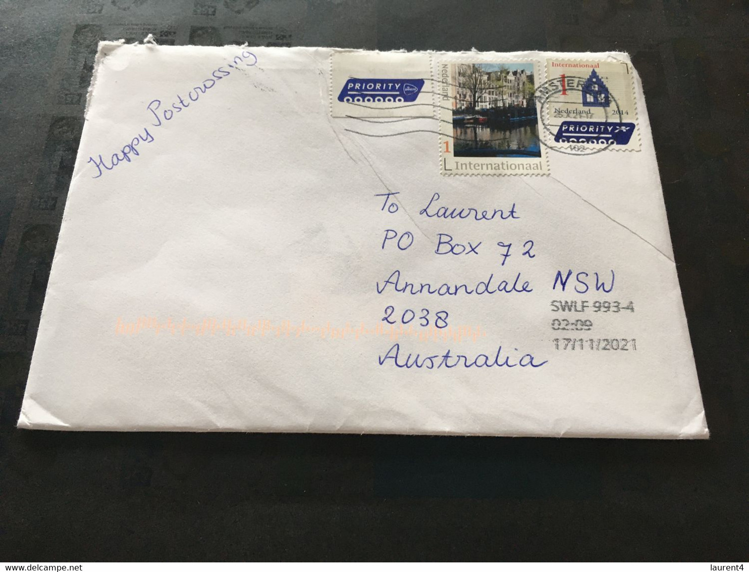 (3 C 16) Letter Posted From Netherlands To Australia (during COVID-19 Pandemic) - Lettres & Documents