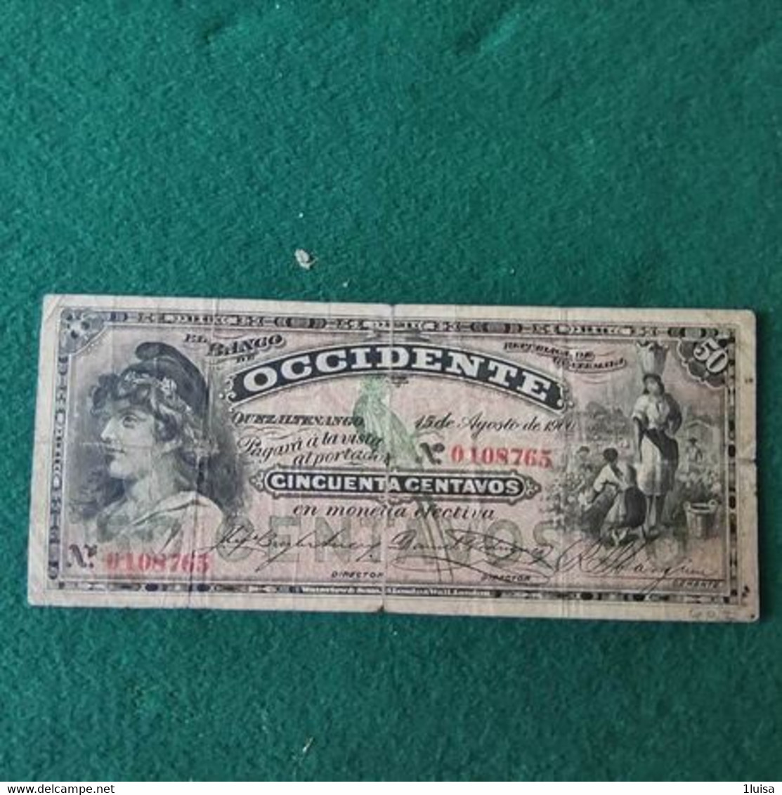 GUATEMALA 50 CENTAVOS 1900 - Guatemala