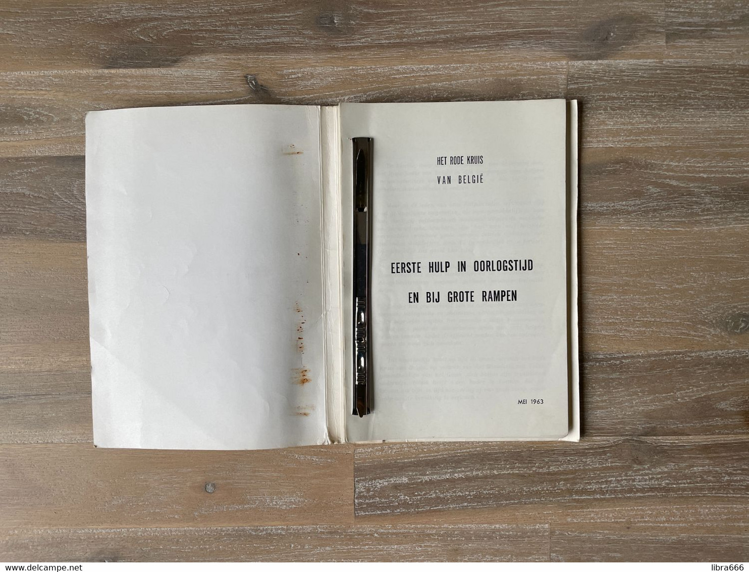 Handboek - HET RODE KRUIS VAN BELGIË - Eerste Hulp In Oorlogstijd En Bij Grote Rampen - 1963 - Croix-Rouge