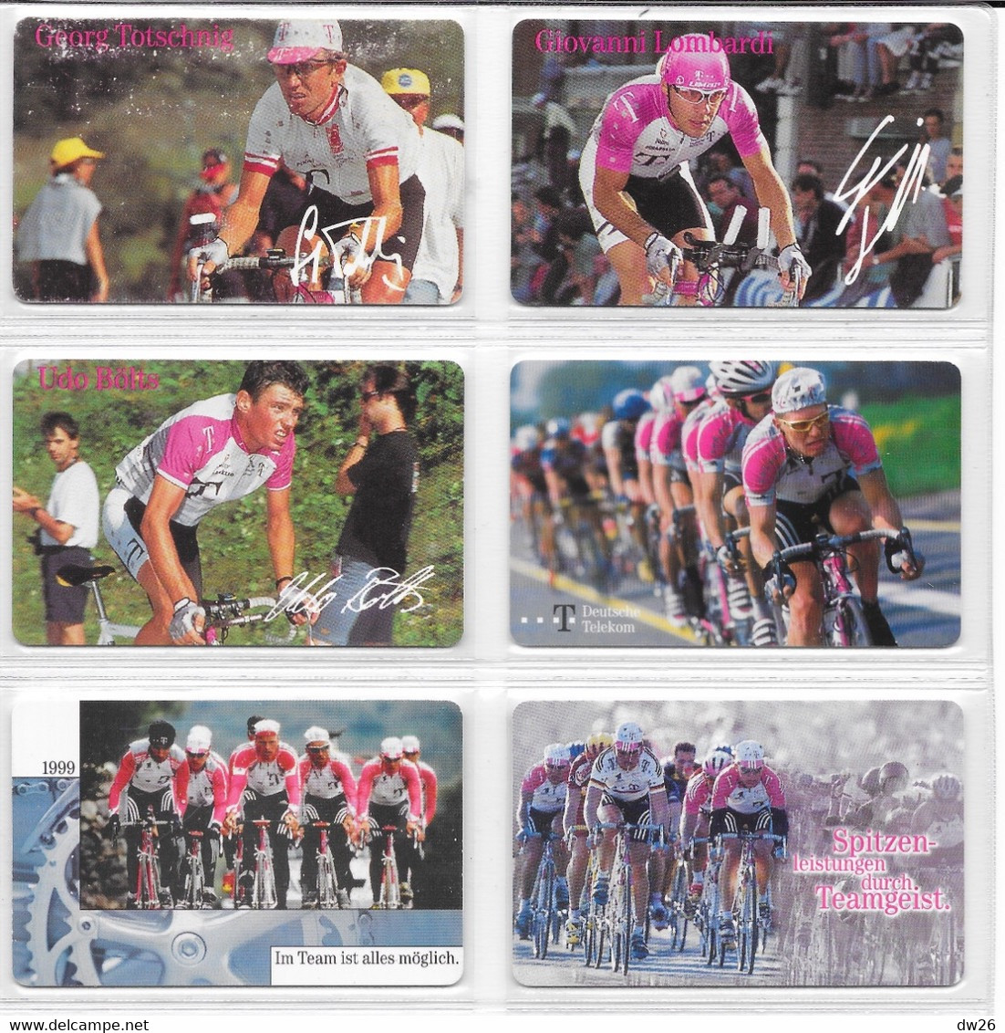 Lot De 10 Télécartes Sports Sur Le Cyclisme - Telefonkarte Deutsche Telekom - Coureurs Cyclistes, Equipes Team - Collections