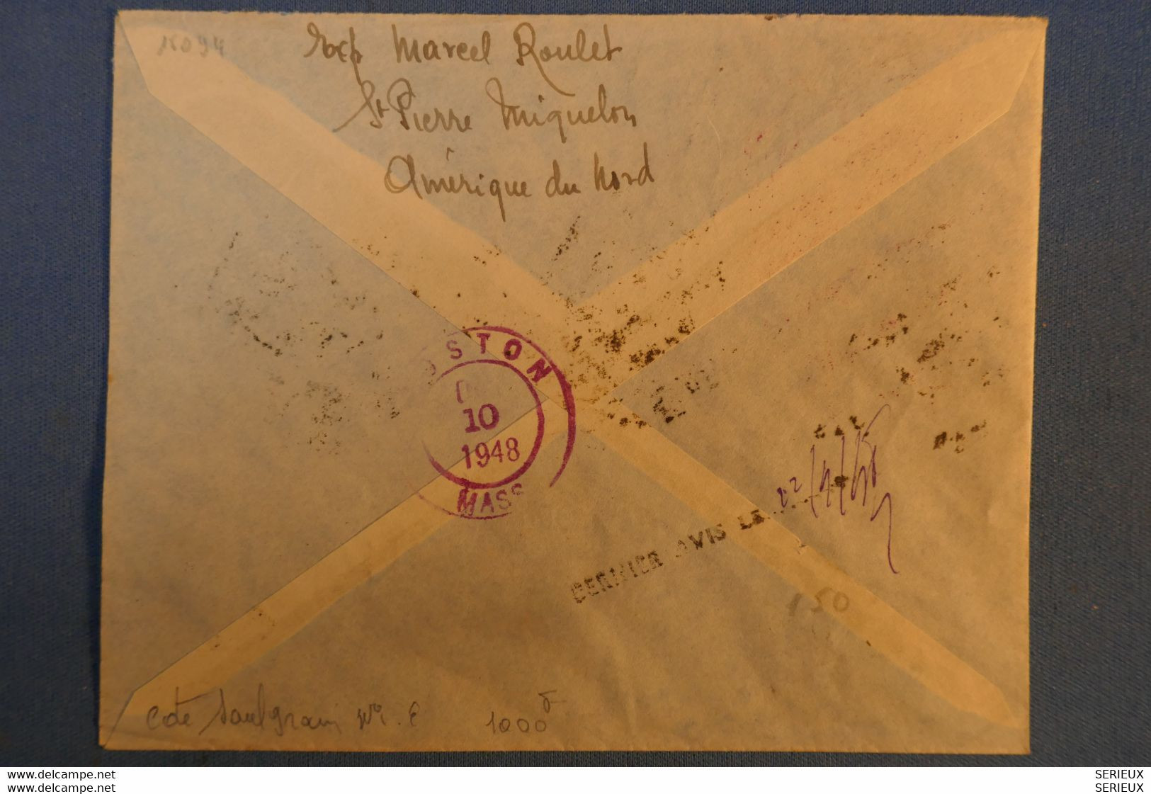 F1 ST PIERRE ET MIQUELON BELLE LETTRE RECO 1931 PREMIER VOL POUR L ALGERIE ++++TIMBRES SURCHARGES + AFFRANCH PLAISANT - Brieven En Documenten